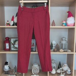 Elegant Red Women's Pants